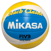 Mikasa Beach Classic Retro Geel/Blauw/Wit Beachvolleybal